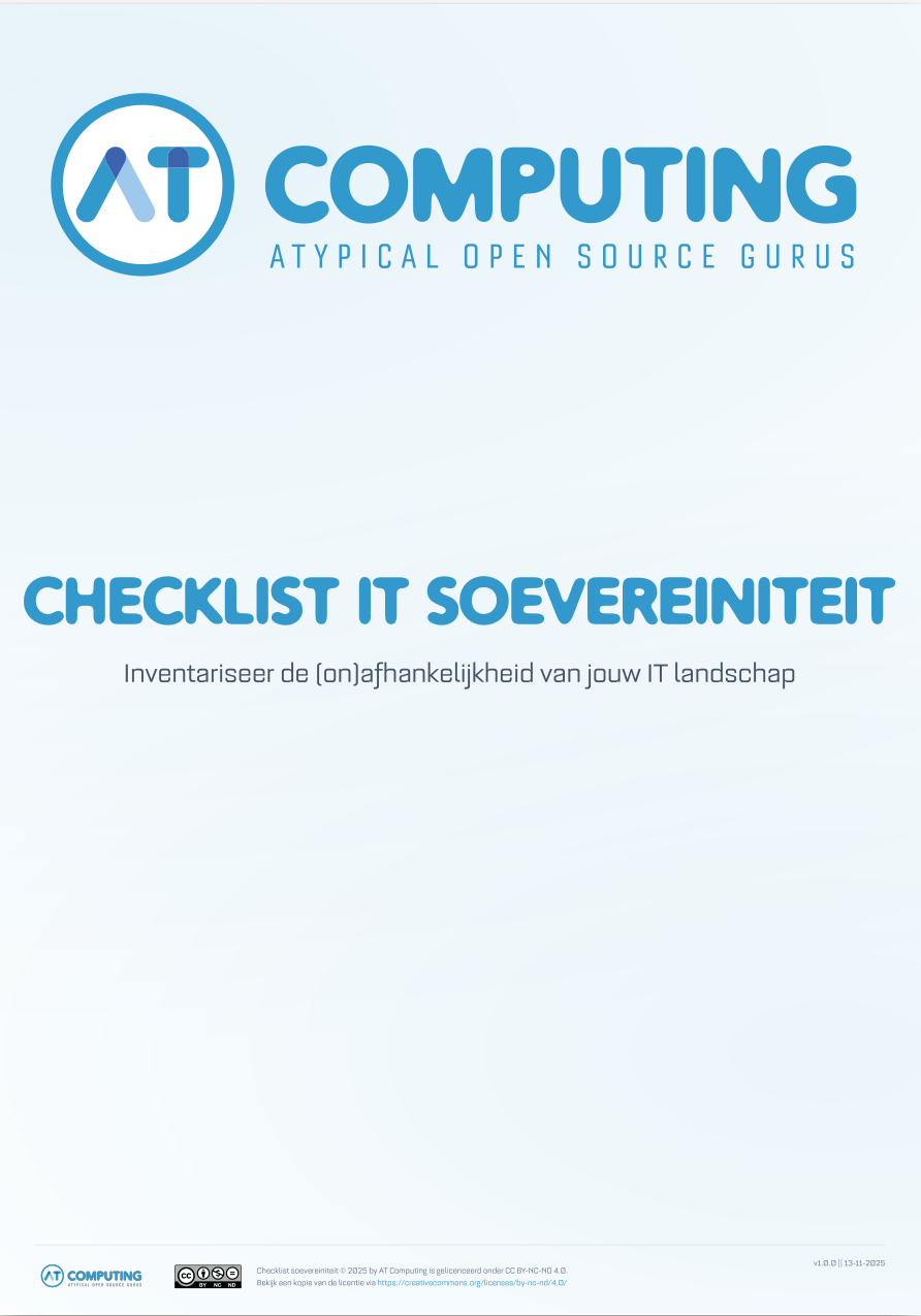 Checklist IT Soevereiniteit
